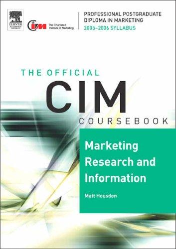 cim coursebook 05/06 marketing research and information 1st edition chris fill, graham hughes 0750666501,