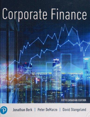 corporate finance 5th canadian jonathan berk, peter demarzo 0136648800, 9780136648802