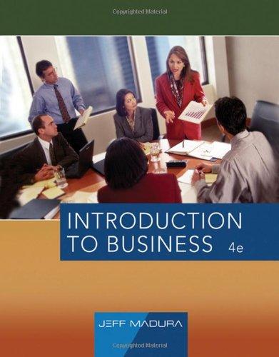 introduction to business 4th edition jeff madura 0324407114, 9780324407112