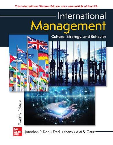 international management culture strategy and behavior ise 12th edition fred luthans, jonathan doh