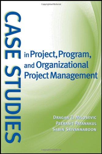 case studies in project, program, and organizational project management 1st edition dragan z. milosevic,