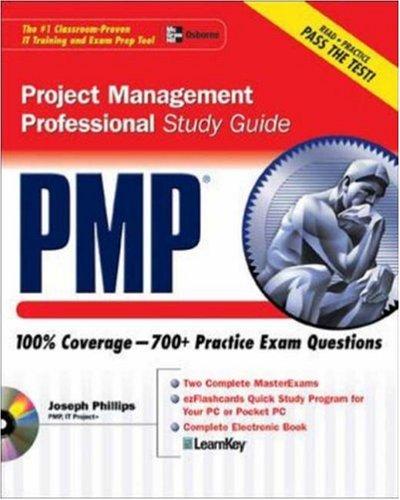 pmp project management professional study guide 1st edition joseph phillips 9780072230628, 0072230622