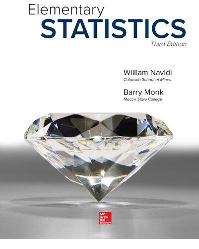 elementary statistics 3rd international edition william navidi, barry monk 1259969452, 9781259969454