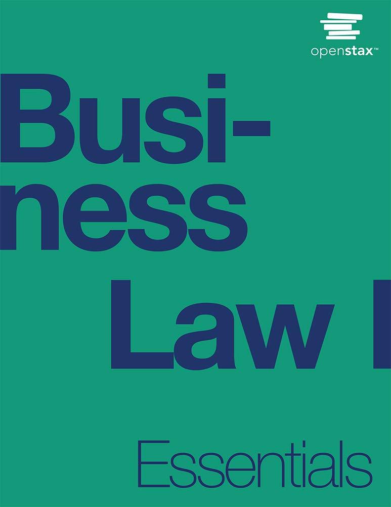 Business Law Essentials By OpenStax