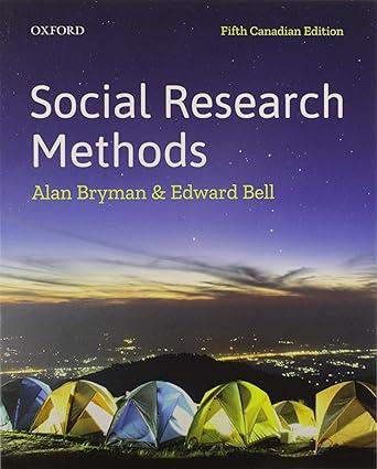 social research methods 5th canadian edition alan bryman, edward bell 019902944x, 9780199029440