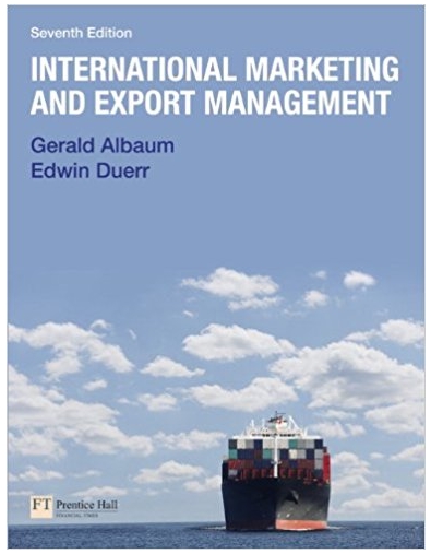 international marketing & export management 7th edition gerald albaum, edwin duerr 273743880, 978-8131791189,