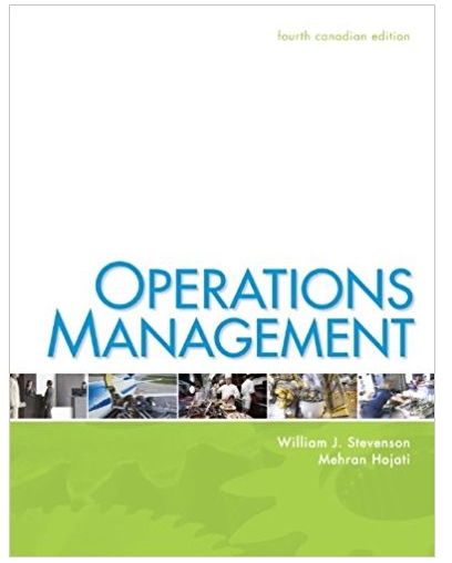 operations management 4th canadian edition william j stevenson, mehran hojati 978-1259270154, 1259270157,