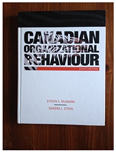 canadian organizational behaviour 8th canadian edition steven lattimore mcshane, sandra steen 007040187x,