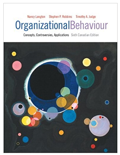 Organizational Behaviour Concepts Controversies Applications