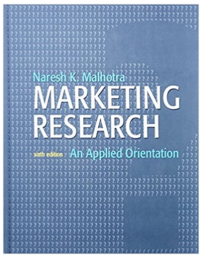 Marketing Research An Applied Orientation