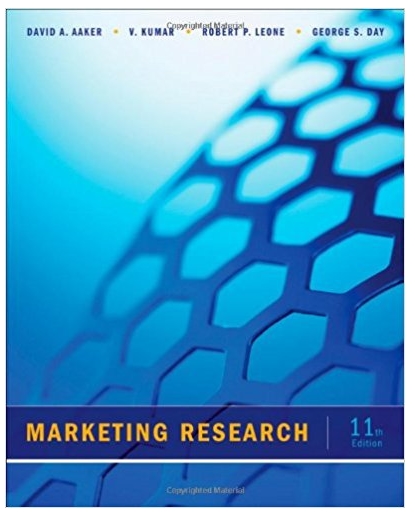 marketing research 11th edition david a. aaker, v. kumar, robert leone, george s. day 978-8126563531,