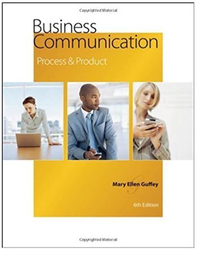 business communication process and product 6th edition mary ellen guffey 324578679, 9780324578683,