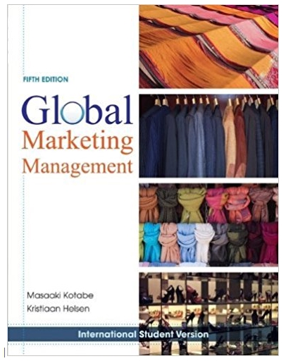 global marketing management 5th edition masaaki kotabe, kristiaan helsen 470505745, 978-0470505748