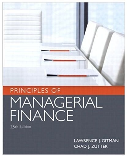 Principles Of Managerial Finance