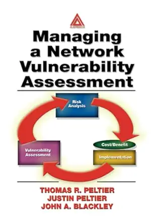 managing a network vulnerability assessment 1st edition thomas r peltier 0849312701, 978-0849312700