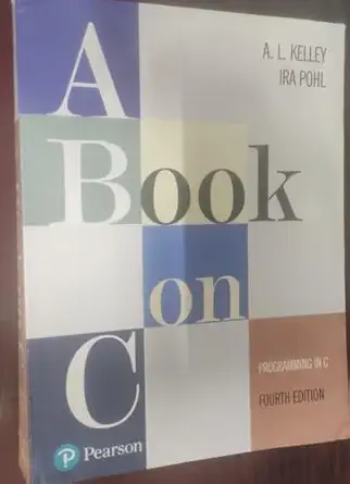 a book on c programming in c 4th edition kelley 8131724344, 978-8131724347