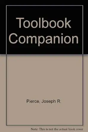 toolbook companion 1st edition joseph r pierce ,jody gilbert 0936767162, 978-0936767161