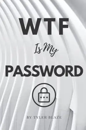 wtf is my password password book log book for passwords password keeper password tracker password log book