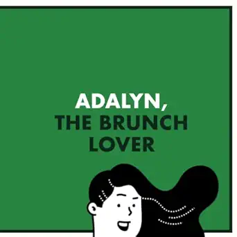 adalyn the brunch lover personalised gifts for women and friends called adalyn nom books 979-8391989622