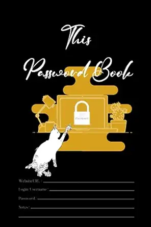 this password book personal internet password book for cat lovers size 6 x 9 1st edition martin phophan
