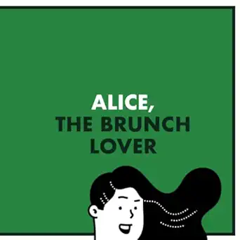 alice the brunch lover personalised gifts for women and friends called alice  nom books 979-8391991731