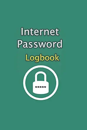 internet password logbook password book with alphabetical tabs password notebook password organizer notebook