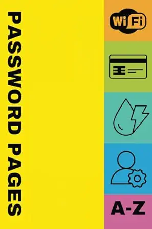 a5 password organizer password planner password book password tracker password log password saver 1st edition