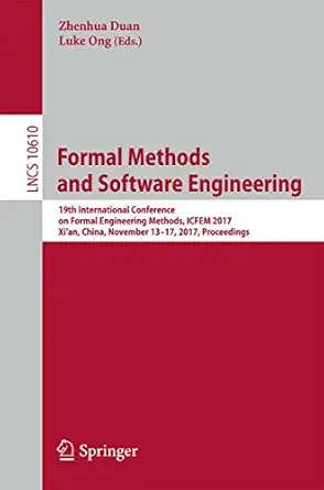 formal methods and software engineering 19th international conference on formal engineering methods icfem