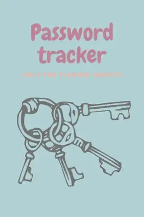password tracker only for planner addicts 1st edition art venturer b0byb8xjlj