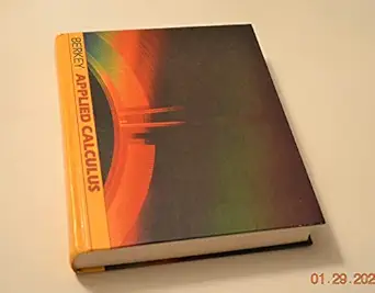 applied calculus 1st edition dennis d berkey 0030717337, 978-0030717338