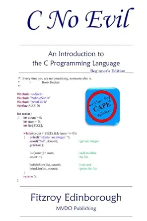 c no evil beginners edition 1st edition fitzroy edinborough 149297918x, 978-1492979180