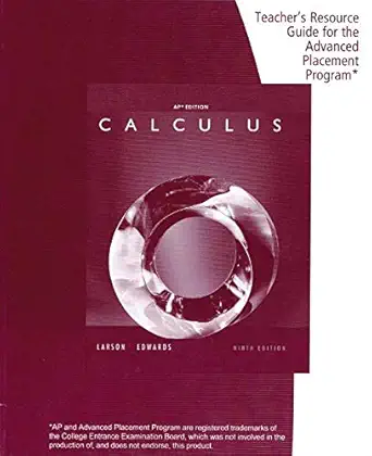 calculus teachers resource guide for the advanced placement program 1st edition larson 0547212968,