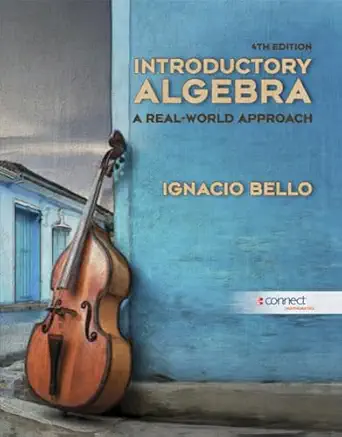 introductory algebra 4th edition ignacio bello 0073384399, 978-0073384399