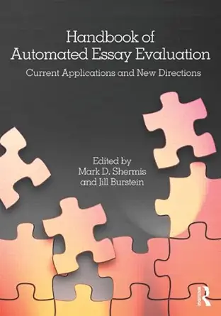 handbook of automated essay evaluation 1st edition mark d shermis ,jill burstein 0415810965, 978-0415810968