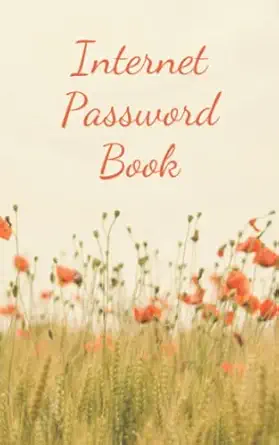 internet password book small passcode keeper with extra large print and alphabetical tabs 1st edition jrg