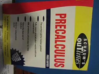 schaums outline of precalculus 1st edition fred safier 0070572615, 978-0070572614