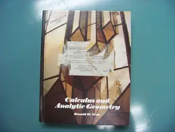 calculus and analytic geometry 1st edition donald w trim 0201162709, 978-0201162707