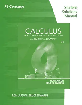 student solutions manual for larson/edwards calculus of a single variable early transcendental functions 2nd