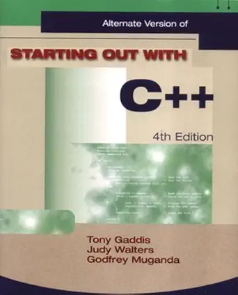starting out with c++ 1st edition tony gaddis 1576761193, 978-1576761199
