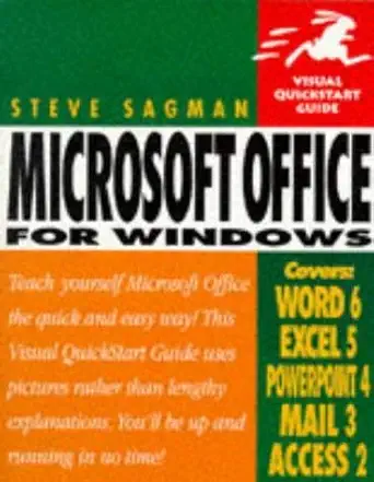 microsoft office for windows 1st edition stephen w sagman 1566091667, 978-1566091664