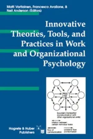 innovative theories tools and practices in work and organizational psychology 1st edition francesco avallone