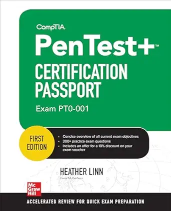 comptia pentest+ certification passport 1st edition heather linn 1260460045, 978-1260460049