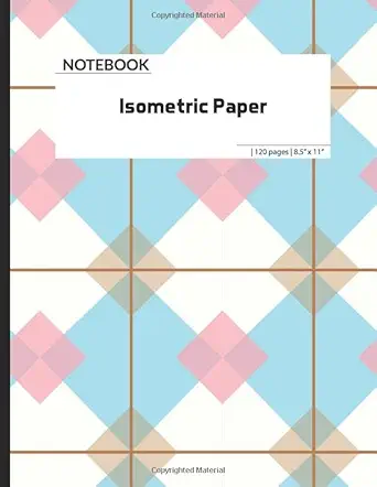 the composition book isometric paper vuu2 isometric paper for 3d designs architecture landscaping maths