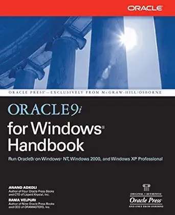 oracle9i for windows handbook 2nd edition anand adkoli 0072190922, 978-0072190922