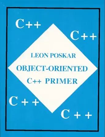 object oriented c++ primer 1st edition leon poskar 1890005002, 978-1890005009