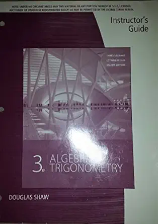 ig algebra trigonometry 3e 1st edition stewart redlin watso 1111568138, 978-1111568139