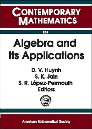 algebra and its applications international conference algebra and its applications march 25 28 1999 ohio