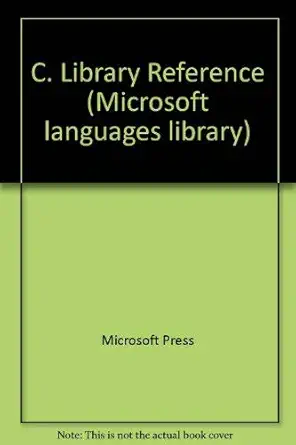 microsoft c run time library reference 2nd edition microsoft corporation 1556152256, 978-1556152252