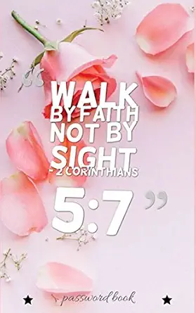 password book the personal internet address and password log book pink floral bible verse quote cover volume