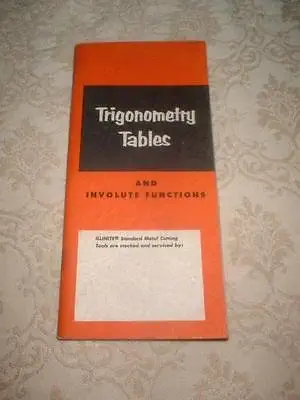 itw trigonometry tables and involute functions 1st edition ilinois tool works b000es6yjo